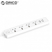 Orico 4 USB Port With 4 Power Sockets - White