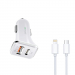 Iends Car Charger with Dual Port (Type-C and USB) - IE-AD657