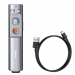 Baseus Orange Dot Wireless Presenter (Red Laser) (Charging Version) Gray