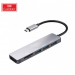 Earldom 6 In 1 USB C Hub 4K HDMI - Silver