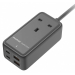 Momax ONEPLUG 65W GaN Extension Cord with USB US15 - Space Grey