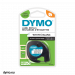 Dymo Letratag Plastic Tape Black on Pearl White 12mm