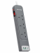 RAVPower RP-PC1038 3 Outlets Power Strip Gray UK Version 3m with USB Port