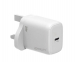 Zentality 20W Charger, Type-C Port (UK Plug) - White