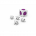 Allocacoc PowerCube ReWirable + 4x plug UK - White / Purple