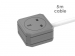 Allocacoc Power Extension Duo (5M) 2X Plug Cable