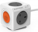 Allocacoc PowerCube Extended Remote Single UK Extension - White
