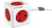 Allocacoc PowerCube Extended 3m Cable UK - Red/White