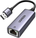 UGreen USB to RJ45 Ethernet Adapter Aluminum Case (Space Gray)