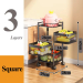 Miralux Square Fruit Basket 3 Layer