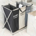 3 Section Foldable Laundry Basket