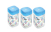 Comfort 3 Pcs Container Set With Measuring Spoons (1800ml x 3) - Assorted