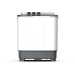 Midea Twin Tub Washing Machine 7kg Washer 4kg Dryer, White - MT100W70/W-KW