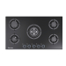 Startec Built-In Gas Hob 90cm, G5811GCPIL - Black Glass
