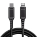 iEngage USB-C To Lightning Cable, 1Meter - Black
