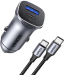 UGreen A+C Dual-Port Car Charger PD30W+SCP22.5W - Space Grey