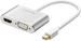 UGreen Mini DP to HDMI + VGA Converter - Silver