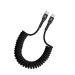 SIA Braided Retractable Type-C to Type-C Cable 1.2m 60W - Black
