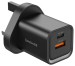 iEngage Dualport (USB-C + USB-A) 35W Power Adapter UK Plug - Black