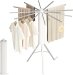 Folding Cloth Hanger 12 Rods - White
