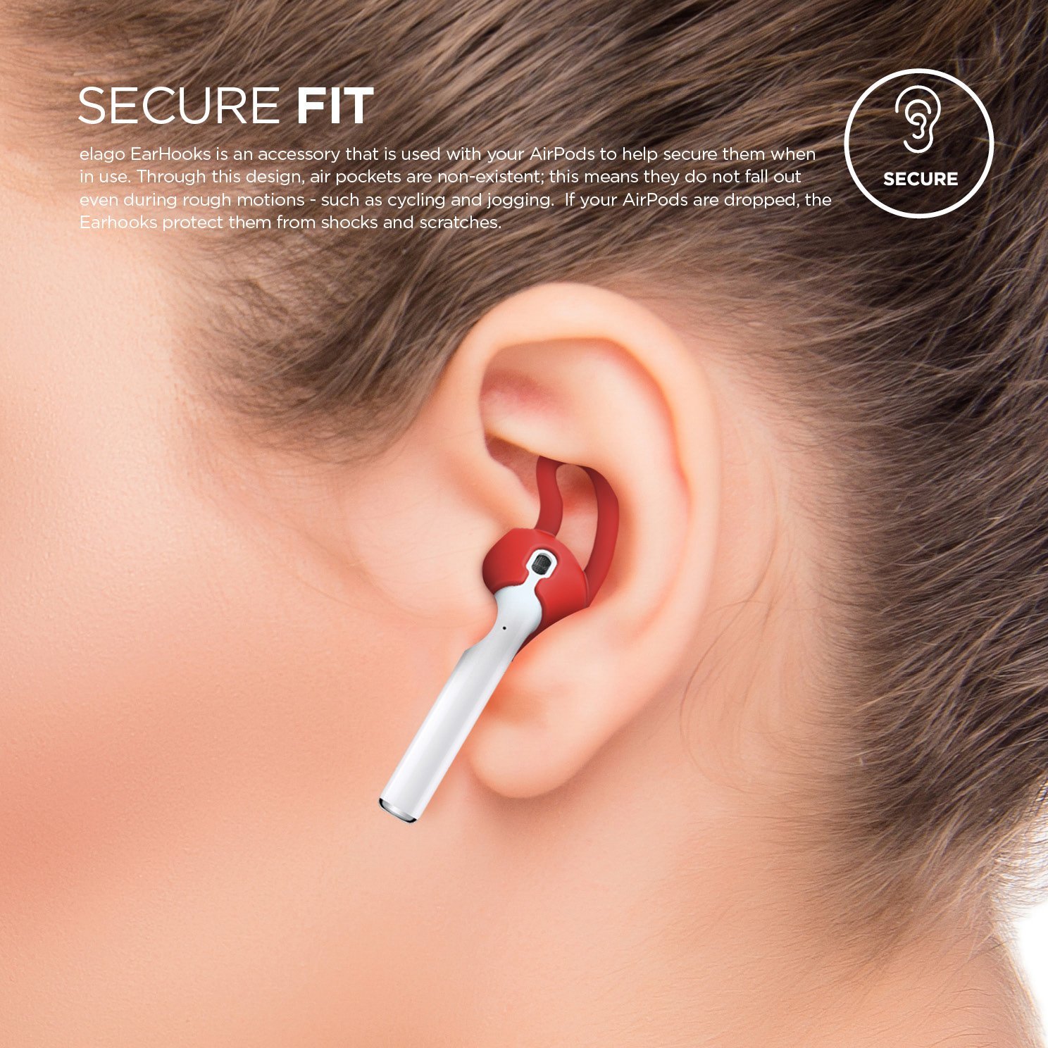 Elago AirPod Earhook - Red