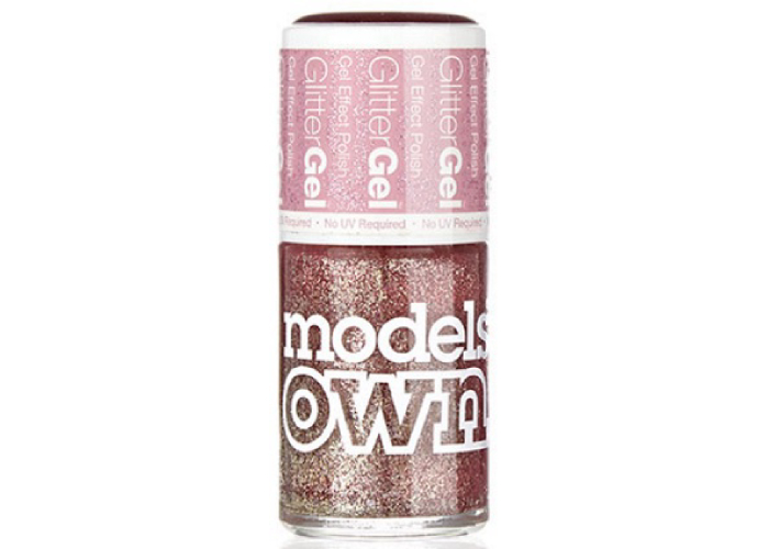 Models Own Nail Polish GlitterGel - Crystal Pink!