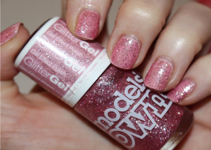 Models Own Nail Polish GlitterGel - Crystal Pink!