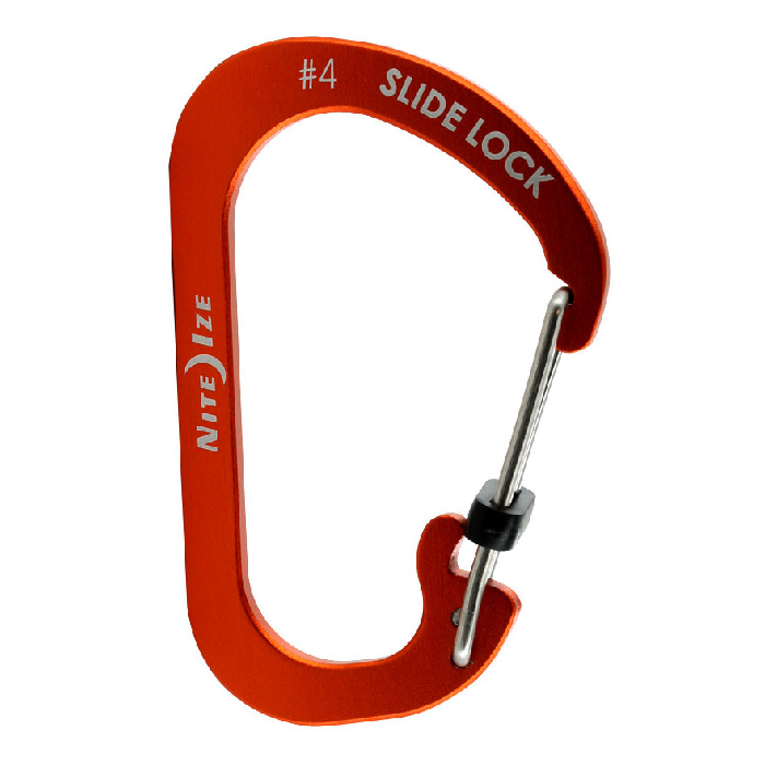 Nite Ize SlideLock&reg; Carabiner Aluminum #4 - Orange