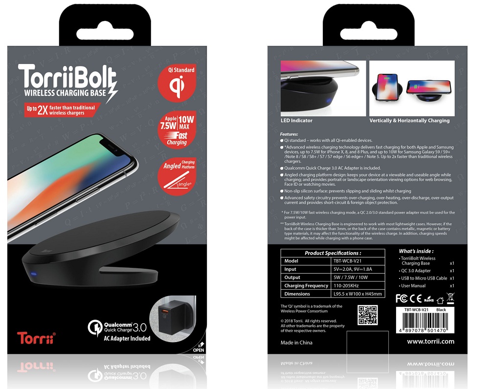 Torrii bolt Wireless Charging Base