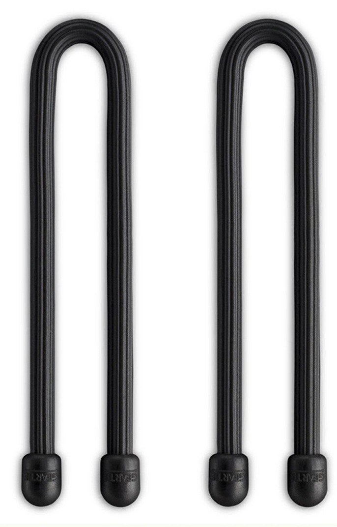 Nite Ize - Gear Tie 6" Reusable Rubber Cable Twist Ties - Pack of 2 (Black)