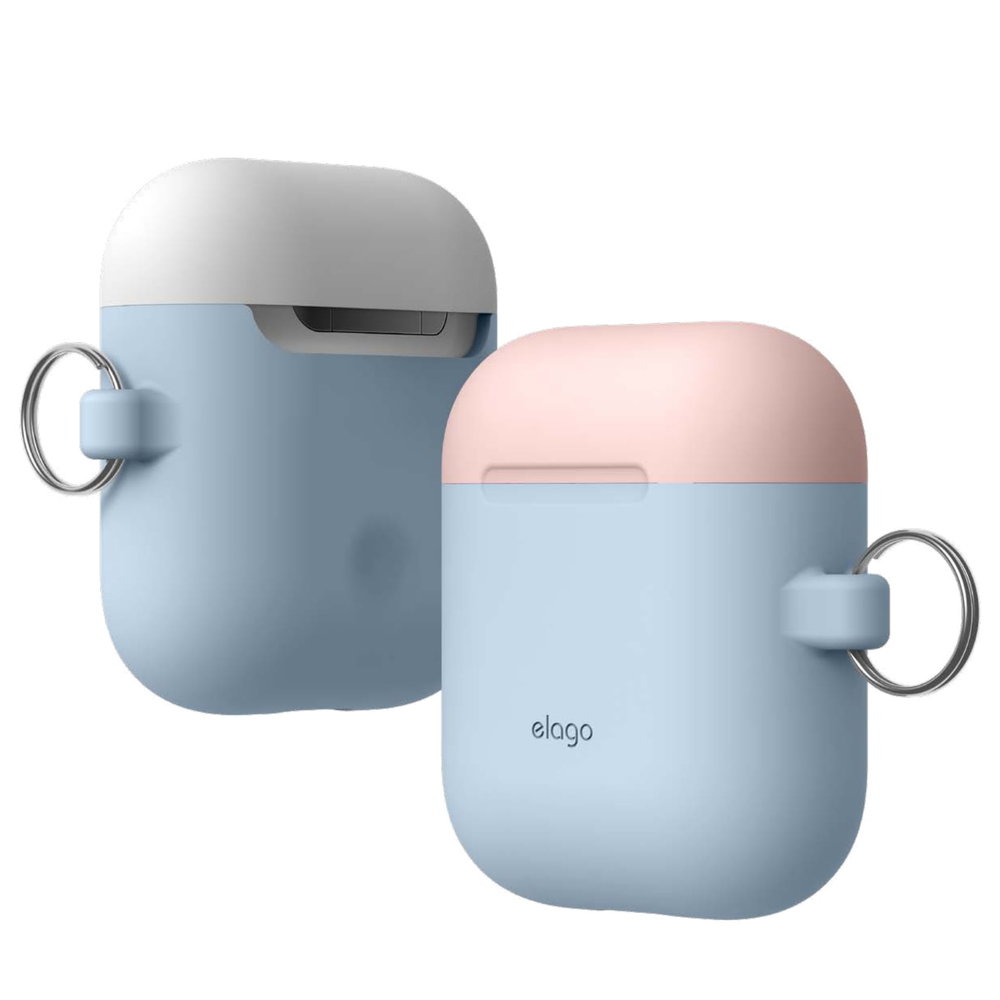 Elago Airpods Duo Hang Case - Pink ,White, Pastel Blue