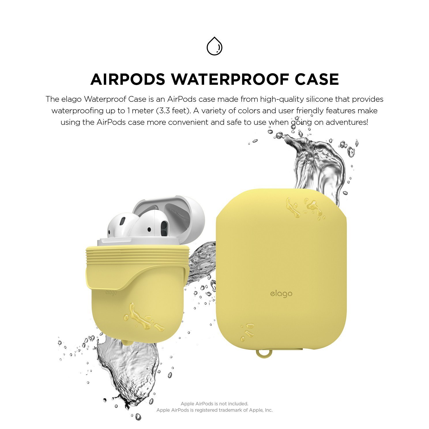 Elago Airpods Waterproof Case - Creamy Yellow