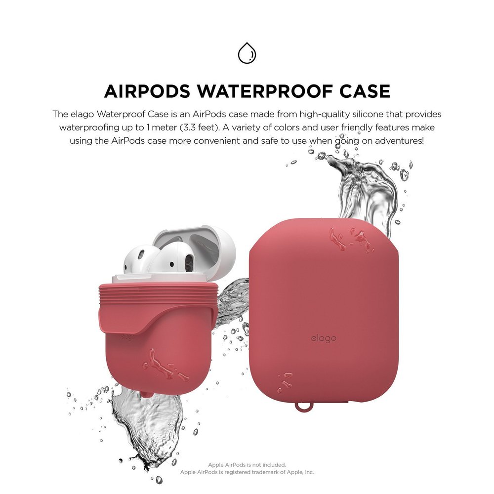 Elago Airpods Waterproof Case - Italian Rose