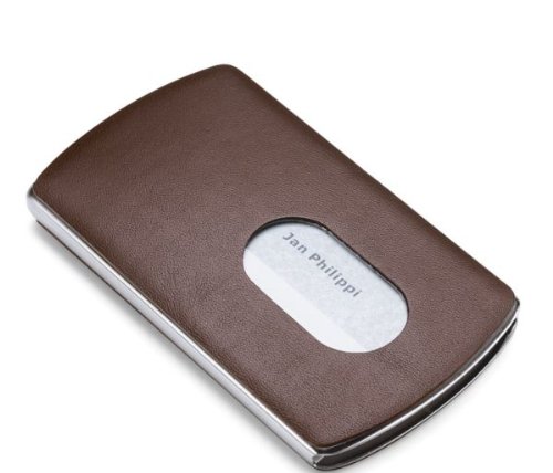 Philippi Nic Business Card Dispenser-Brown