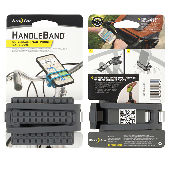 NiteIze - HandleBand Universal Smartphone Bar Mount - Charcoal