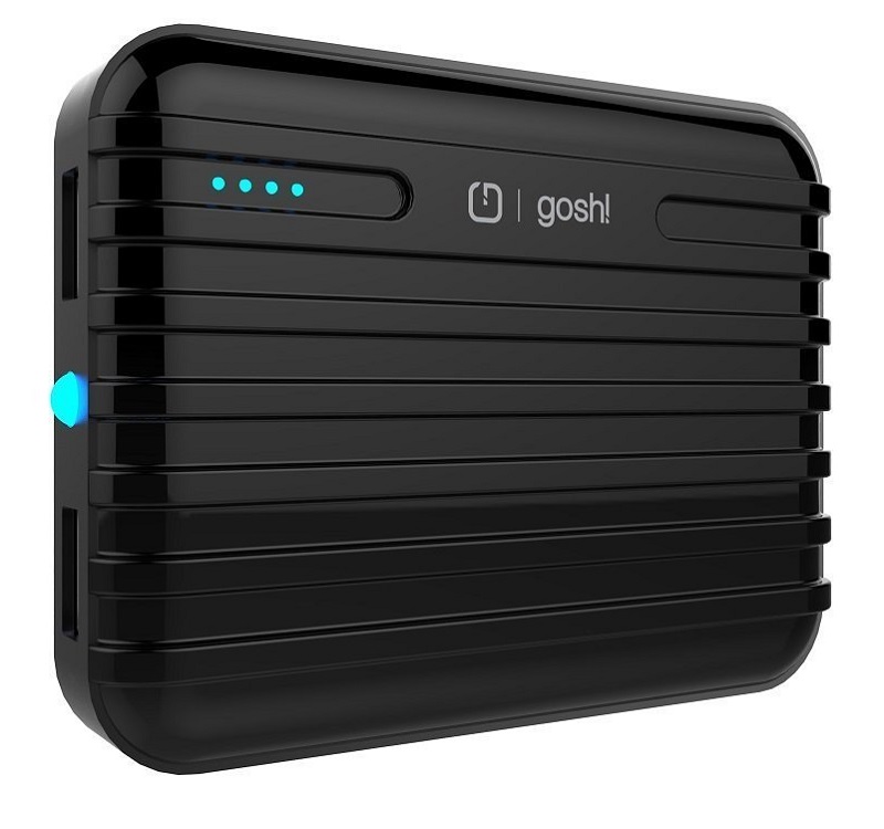 Gosh Joule Rig 10400mAh Power Bank Duo USB With Flash - E157 (Black)