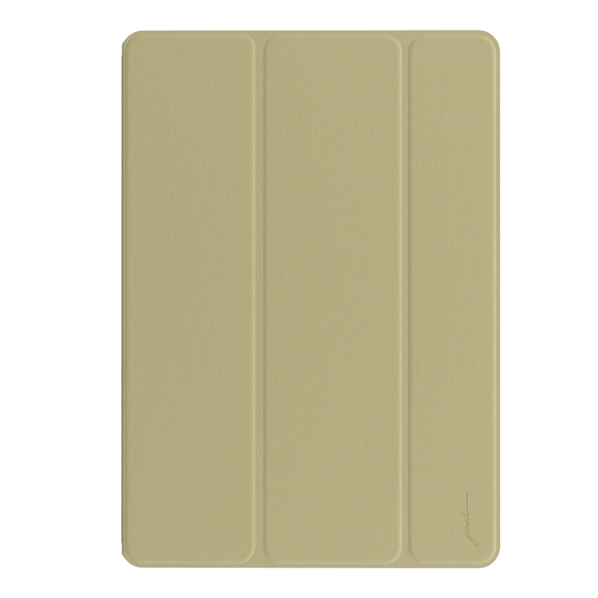 Gosh BookCase Type Leather Case for iPad Air 2 - A103 (Gold)