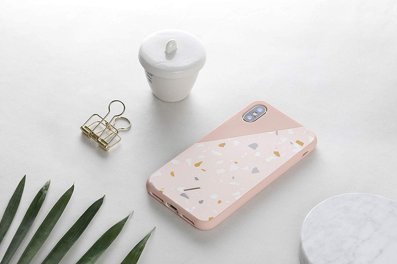 Native Union Clic Terrazzo Series iPhone XS Case - Rose