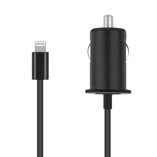 Incipio Mini Car Charger With Captive Lightning Cable - 2.1A