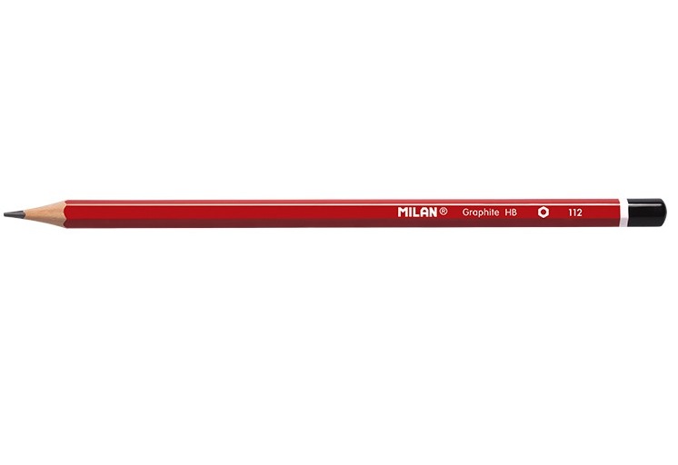 Milan Box of 12 Hexagonal H Pencils