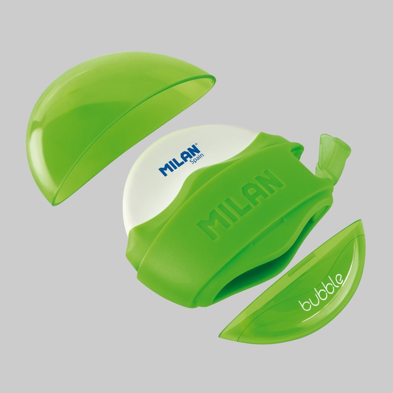 Milan Blister Pack Bubble Sharpeneraser - Blue