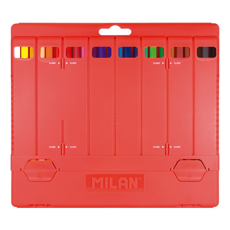 Milan Flexibox Containing 24 Triangular Color Pencils
