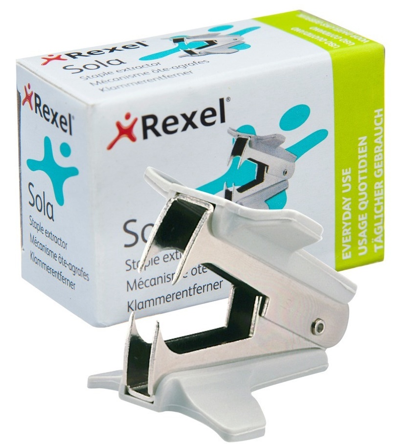 Genmes Stapler + Dingli Punch + Rexel Staple Pins + Rexel Staple Remover(Pack of 4)