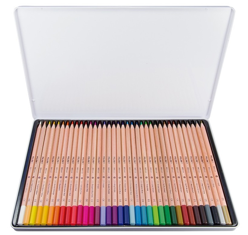 Milan Colored Pencils in a Metal Box - 36 Colors