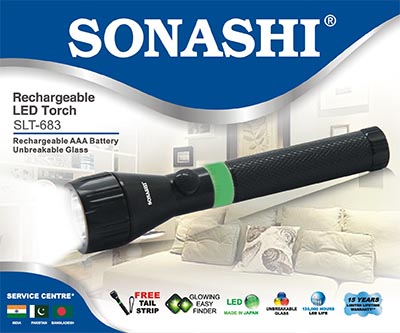 Sonashi Rechargeable LED Torch - SLT-683