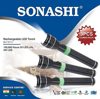 Sonashi Rechargeable LED Torches SLT-2111