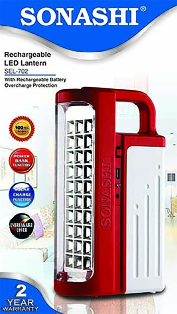 Sonashi Rechargeable LED Lantern - SEL-702