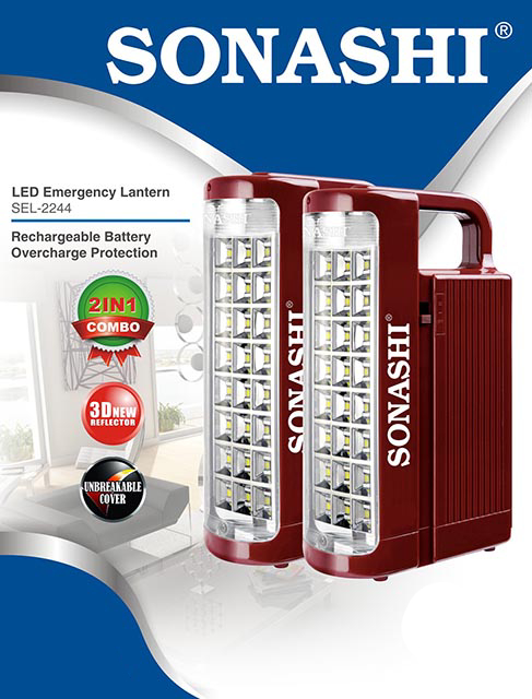 Sonashi Rechargeable 24 LED Lantern (2 Pcs. Combo)