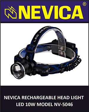 Nevica Rechargeable Zoom Head Lamp - NV-5046HL
