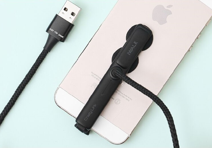 iWalk Crazy Link Gaming Charging Lightning Cable - Black
